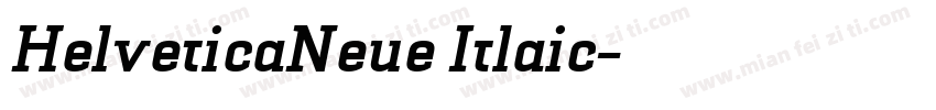 HelveticaNeue Itlaic字体转换